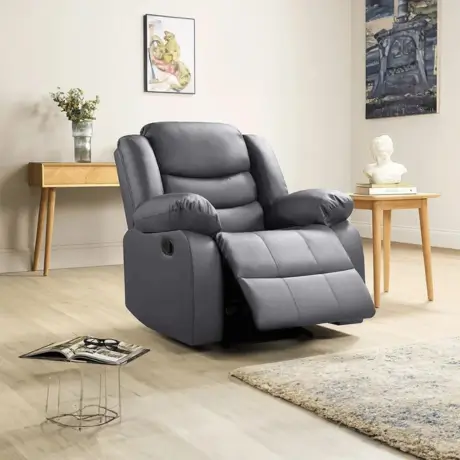 Roma Reclining Leather Sofa - Comfortable Seating Solution - Image 2
