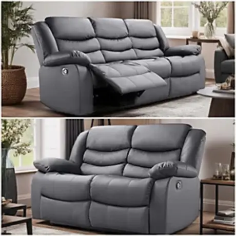 Roma Reclining Leather Sofa - Comfortable Seating Solution