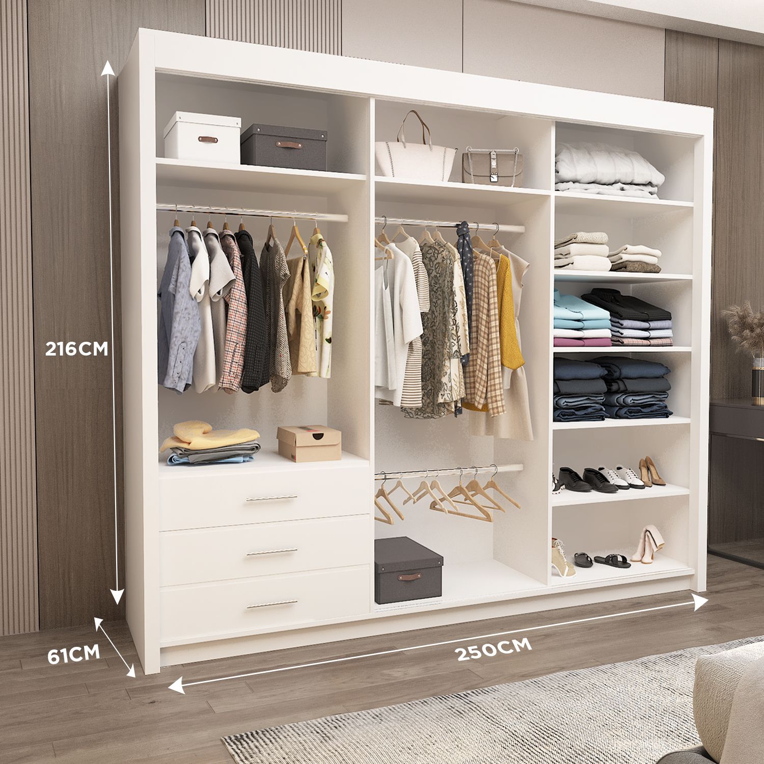 Oslo Sliding Door Wardrobe - Home Interiors - Image 9